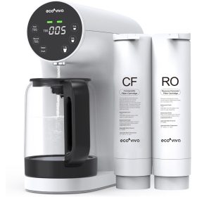   ECOVIVA WP-RO-200G-W ASZTALI, FORDÍTOTT OZMÓZIS VÍZTISZTÍTÓ, 5-LÉPCSŐS SZŰRÉS, TDS KIJELZŐ, TELEPÍTÉS NÉLKÜL, FEHÉR