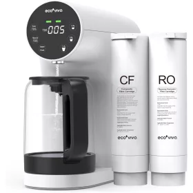   ECOVIVA WP-RO-200G-W ASZTALI, FORDÍTOTT OZMÓZIS VÍZTISZTÍTÓ, 5-LÉPCSŐS SZŰRÉS, TDS KIJELZŐ, TELEPÍTÉS NÉLKÜL, FEHÉR