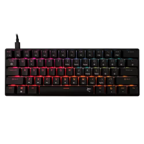 WHITE SHARK SHINOBI 2 RGB GAMING BILLENTYŰZET FEKETE, US