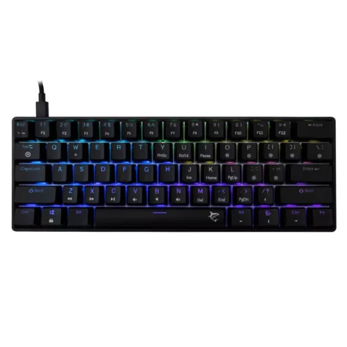 WHITE SHARK SHINOBI 2 RGB GAMING BILLENTYŰZET FEKETE, US