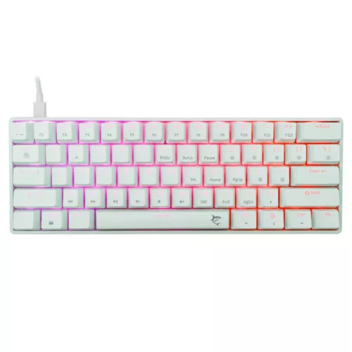 WHITE SHARK SHINOBI 2 RGB GAMING BILLENTYŰZET FEHÉR, US
