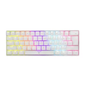   WHITE SHARK GK-2022W SHINOBI BROWN SWITCHES MECHANIKUS 60% GAMING BILLENTYŰZET FEHÉR, US