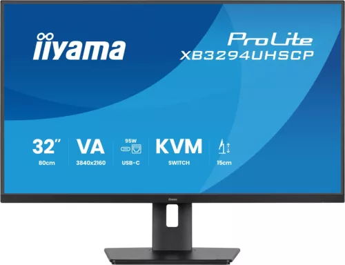 IIYAMA XB3294UHSCP-B1, 32", VA, 16:9, 3840x2160, 60 Hz, 2xHDMI, DISPLAY PORT, LED MONITOR