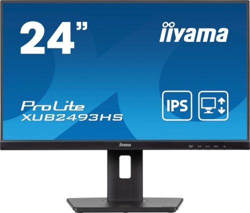 IIYAMA XUB2493HS-B6, 24", IPS, 16:9, 1920x1080, 100 Hz, 1xHDMI, DISPLAY PORT, LED MONITOR